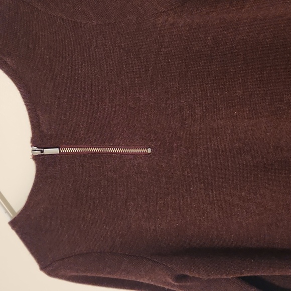 Adrienne Vittadini Merino Wool Blend Long Sleeve Sweater Dress Size M - Picture 5 of 11